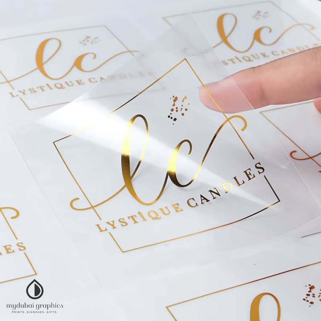 Transparent Sticker Label MyDubai Graphics,