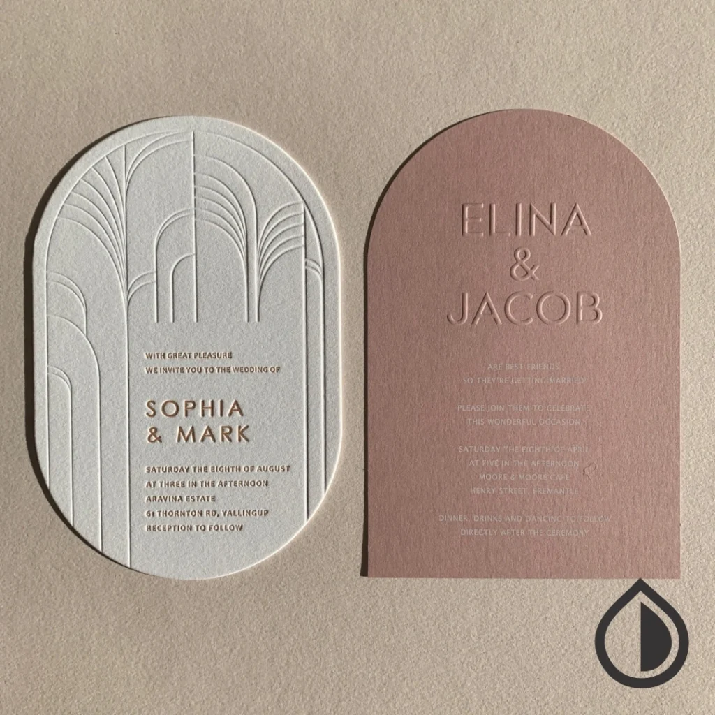 Elegant notecards printed on luxury paper with professional finishing options in Dubai