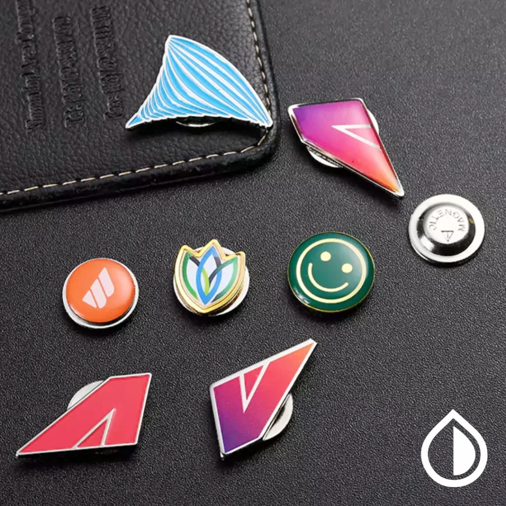 Professional magnetic name badge with durable print and corporate branding options