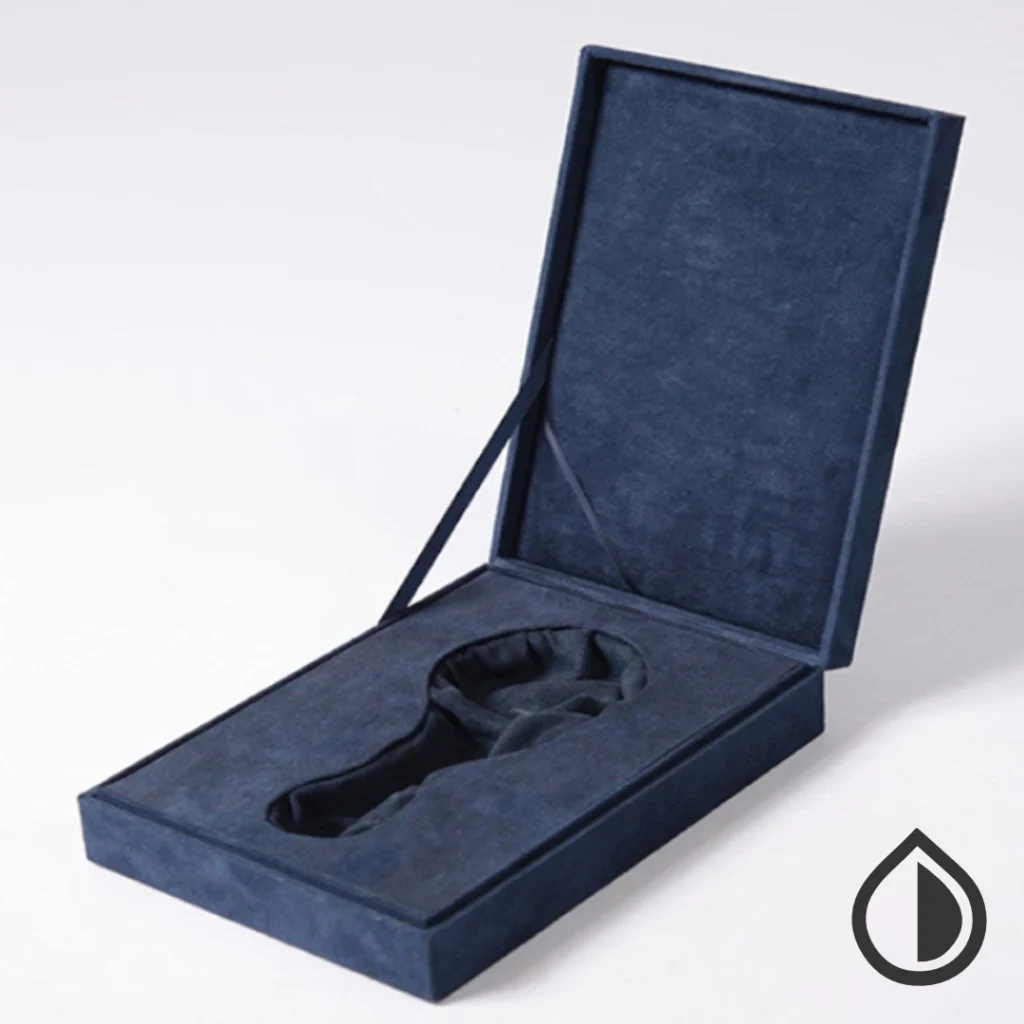 Premium velvet box with soft-touch finish for jewelry, gifting, and high-end product presentation