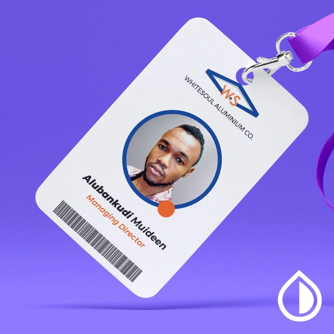 Premium ID card with branded lanyard for corporate staff, events, and security access