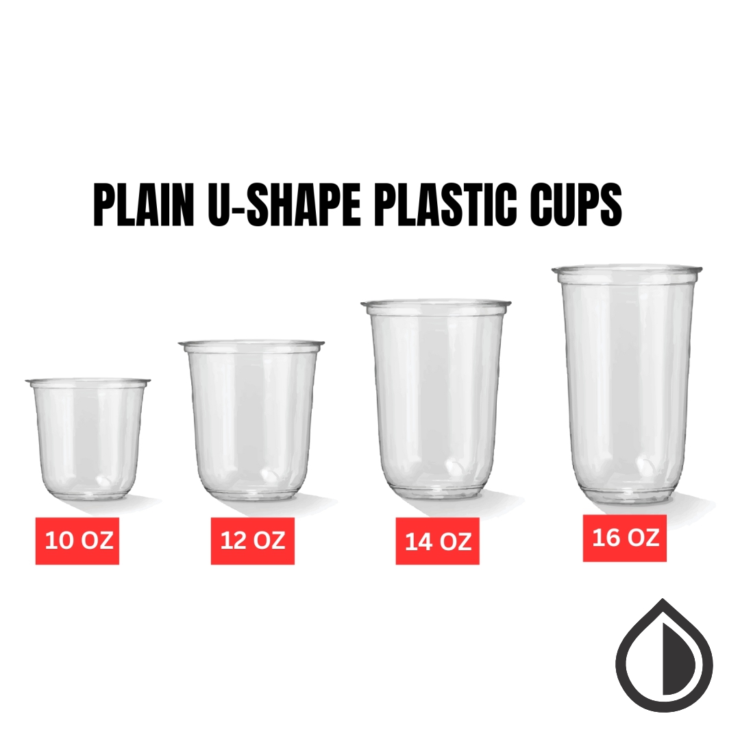 our custom printed plastic cups in dubai