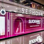 sephora Silk hair outdoor and indoor signboard with durable materials, LED options, and professional installation