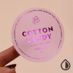 printing-sticker label-cotton-candy
