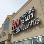 KW Inspire reality kellerwilliams outdoor and indoor signboard with durable materials, LED options, and professional installation