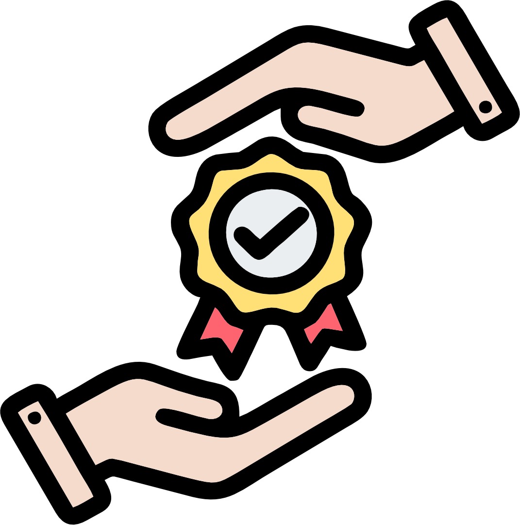 Customer comments and service quality rating icons.